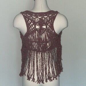 Bohemian fringe vest/top